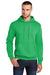 Port & Company PC78H/PC78HT Mens Core Pill Resistant Fleece Hooded Sweatshirt Hoodie w/ Pouch Pocket Clover Green Model Front