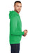 Port & Company PC78H/PC78HT Mens Core Pill Resistant Fleece Hooded Sweatshirt Hoodie w/ Pouch Pocket Clover Green Model Side