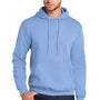 Port & Company Mens Core Pill Resistant Fleece Hooded Sweatshirt Hoodie w/ Pouch Pocket - Light Blue