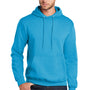 Port & Company Mens Core Pill Resistant Fleece Hooded Sweatshirt Hoodie w/ Pouch Pocket - Neon Blue