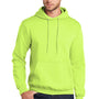 Port & Company Mens Core Pill Resistant Fleece Hooded Sweatshirt Hoodie w/ Pouch Pocket - Neon Yellow