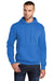 Port & Company PC78H/PC78HT Mens Core Pill Resistant Fleece Hooded Sweatshirt Hoodie w/ Pouch Pocket Royal Blue Model Front