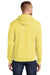 Port & Company PC78H/PC78HT Mens Core Pill Resistant Fleece Hooded Sweatshirt Hoodie w/ Pouch Pocket Yellow Model Back