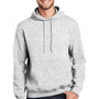 Port & Company Mens Essential Pill Resistant Fleece Hooded Sweatshirt Hoodie w/ Pouch Pocket - Ash Grey