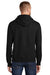 Port & Company PC90H/PC90HT Mens Essential Pill Resistant Fleece Hooded Sweatshirt Hoodie w/ Pouch Pocket Jet Black Model Back