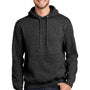 Port & Company Mens Essential Pill Resistant Fleece Hooded Sweatshirt Hoodie w/ Pouch Pocket - Heather Dark Grey