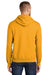 Port & Company PC90H/PC90HT Mens Essential Pill Resistant Fleece Hooded Sweatshirt Hoodie w/ Pouch Pocket Gold Model Back