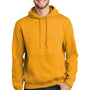 Port & Company Mens Essential Pill Resistant Fleece Hooded Sweatshirt Hoodie w/ Pouch Pocket - Gold