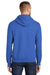 Port & Company PC90H/PC90HT Mens Essential Pill Resistant Fleece Hooded Sweatshirt Hoodie w/ Pouch Pocket Royal Blue Model Back