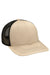 Adams PV112 Mens Eclipse Adjustable Hat Khaki/Black Flat Front