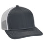 Adams Mens Eclipse Adjustable Hat - Charcoal Grey/White