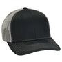 Adams Mens Eclipse Adjustable Hat - Black/Charcoal Grey