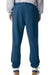 American Apparel RF491 Mens ReFlex Fleece Sweatpants w/ Pockets Sea Blue Model Back
