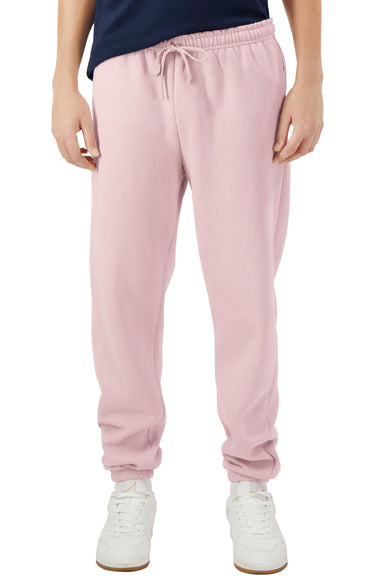 American Apparel RF491 Mens ReFlex Fleece Sweatpants w/ Pockets Blush Pink Model Front