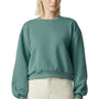 American Apparel Mens ReFlex Fleece Crewneck Sweatshirt - Arctic Green - NEW
