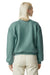 American Apparel RF494 Womens ReFlex Fleece Crewneck Sweatshirt Arctic Green Model Back