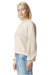 American Apparel RF494 Womens ReFlex Fleece Crewneck Sweatshirt Bone Model Side