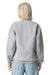 American Apparel RF496 Mens ReFlex Fleece Crewneck Sweatshirt Heather Grey Model Back