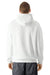 American Apparel RF498 Mens ReFlex Fleece Hooded Sweatshirt Hoodie White Model Back