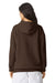 American Apparel RF498 Mens ReFlex Fleece Hooded Sweatshirt Hoodie w/ Pouch Pocket Brown Model Back