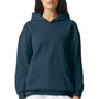 American Apparel Mens ReFlex Fleece Hooded Sweatshirt Hoodie w/ Pouch Pocket - Sea Blue