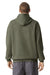 American Apparel RF498 Mens ReFlex Fleece Hooded Sweatshirt Hoodie Lieutenant Model Back