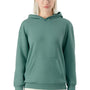 American Apparel Mens ReFlex Fleece Hooded Sweatshirt Hoodie w/ Pouch Pocket - Arctic Green