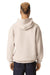 American Apparel RF498 Mens ReFlex Fleece Hooded Sweatshirt Hoodie w/ Pouch Pocket Bone Model Back