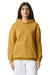 American Apparel RF498 Mens ReFlex Fleece Hooded Sweatshirt Hoodie w/ Pouch Pocket Mustard Model Front
