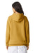 American Apparel RF498 Mens ReFlex Fleece Hooded Sweatshirt Hoodie w/ Pouch Pocket Mustard Model Back