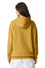 American Apparel RF498 Mens ReFlex Fleece Hooded Sweatshirt Hoodie Mustard Model Back