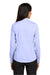 Red House RH250 Womens Pinpoint Oxford Wrinkle Resistant Long Sleeve Button Down Shirt Blue Model Back