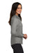 Red House RH250 Womens Pinpoint Oxford Wrinkle Resistant Long Sleeve Button Down Shirt Charcoal Grey Model Side