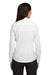 Red House RH250 Womens Pinpoint Oxford Wrinkle Resistant Long Sleeve Button Down Shirt White Model Back