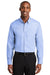 Red House RH370/TLRH370 Mens Nailhead Wrinkle Resistant Long Sleeve Button Down Shirt w/ Pocket Blue Pearl Model Front
