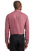 Red House RH370/TLRH370 Mens Nailhead Wrinkle Resistant Long Sleeve Button Down Shirt w/ Pocket Deep Scarlet Red Model Back
