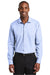 Red House RH390 Mens Nailhead Wrinkle Resistant Long Sleeve Button Down Shirt Blue Pearl Model Front