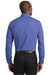Red House RH390 Mens Nailhead Wrinkle Resistant Long Sleeve Button Down Shirt Mediterranean Blue Model Back