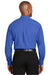 Red House RH60 Mens Wrinkle Resistant Long Sleeve Button Down Shirt w/ Pocket Medium Blue Model Back