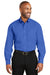 Red House RH60 Mens Wrinkle Resistant Long Sleeve Button Down Shirt w/ Pocket Medium Blue Model Front