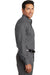 Red House RH76 Mens Wrinkle Resistant Long Sleeve Button Down Shirt w/ Pocket Dark Charcoal Grey Model Side