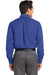 Red House RH76 Mens Wrinkle Resistant Long Sleeve Button Down Shirt w/ Pocket Royal Blue Model Back