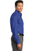 Red House RH76 Mens Wrinkle Resistant Long Sleeve Button Down Shirt w/ Pocket Royal Blue Model Side