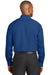 Red House RH78 Mens Wrinkle Resistant Long Sleeve Button Down Shirt w/ Pocket Blue Horizon Model Back