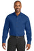 Red House RH78 Mens Wrinkle Resistant Long Sleeve Button Down Shirt w/ Pocket Blue Horizon Model Front