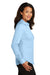 Red House RH79 Womens Wrinkle Resistant Long Sleeve Button Down Shirt Heritage Blue Model Side