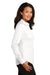 Red House RH79 Womens Wrinkle Resistant Long Sleeve Button Down Shirt White Model Side