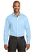 Red House RH80 Mens Wrinkle Resistant Long Sleeve Button Down Shirt w/ Pocket Heritage Blue Model Front