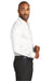Red House RH80 Mens Wrinkle Resistant Long Sleeve Button Down Shirt w/ Pocket White Model Side