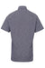Artisan Collection RP221 Mens Microcheck Gingham Short Sleeve Button Down Shirt Black/White Model Flat Back